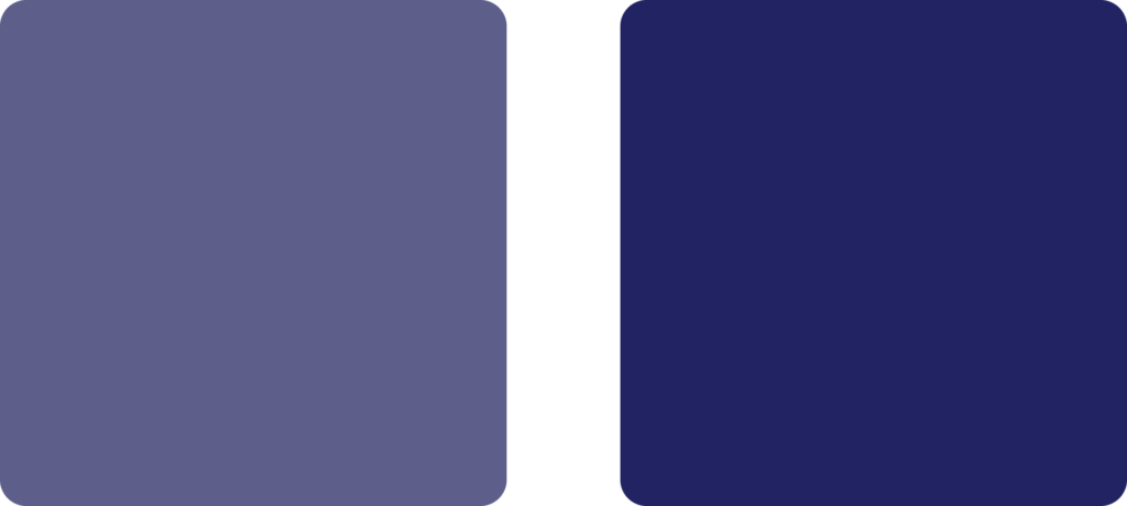 two squares next to each other, the one on the right darker