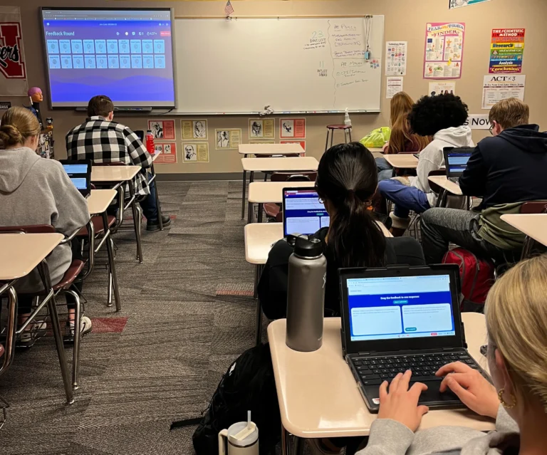 Students using Short Answer in a classroom